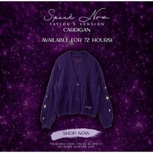 Official Taylor Swift Speak Now Cardigan - XL/2XL